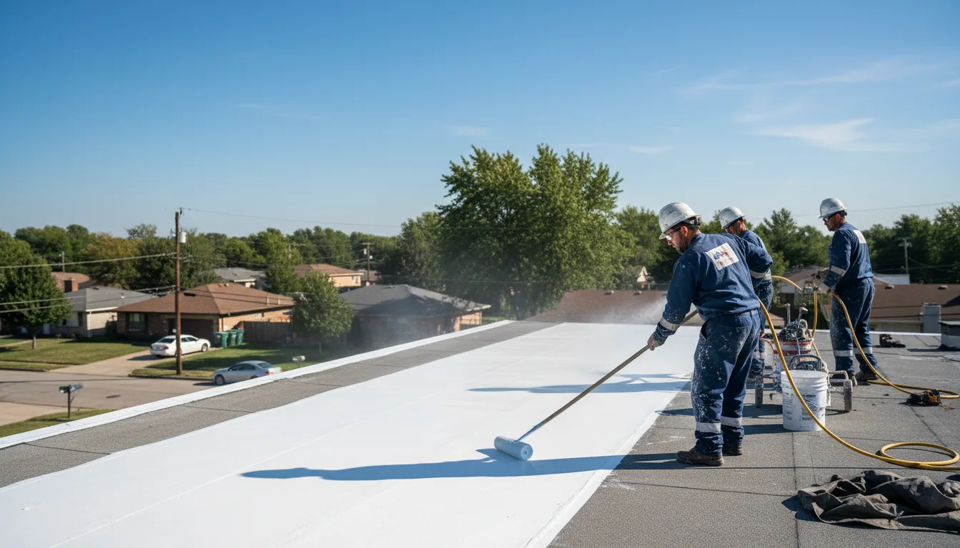 Commercial roof coating in Milton, WI near me